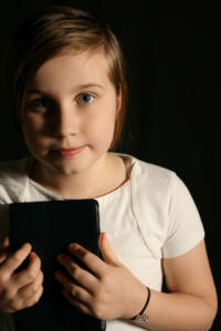 Little girl with Bible - innocence.